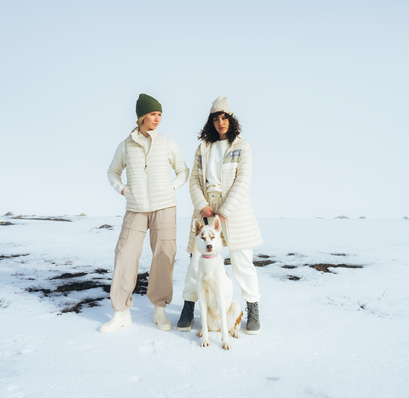 Fuego Down Parka - Women's - Cream Stripes - US 8193