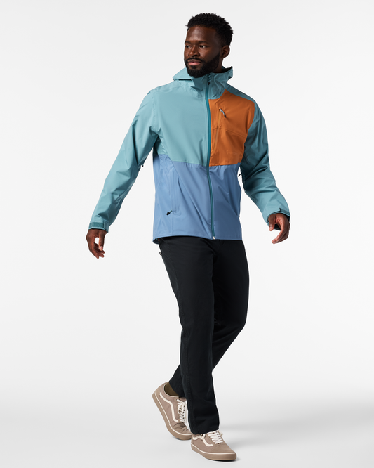 Impermeo 3L Hooded Shell Jacket - Men's - Everglade/Steel Blue - US 0384