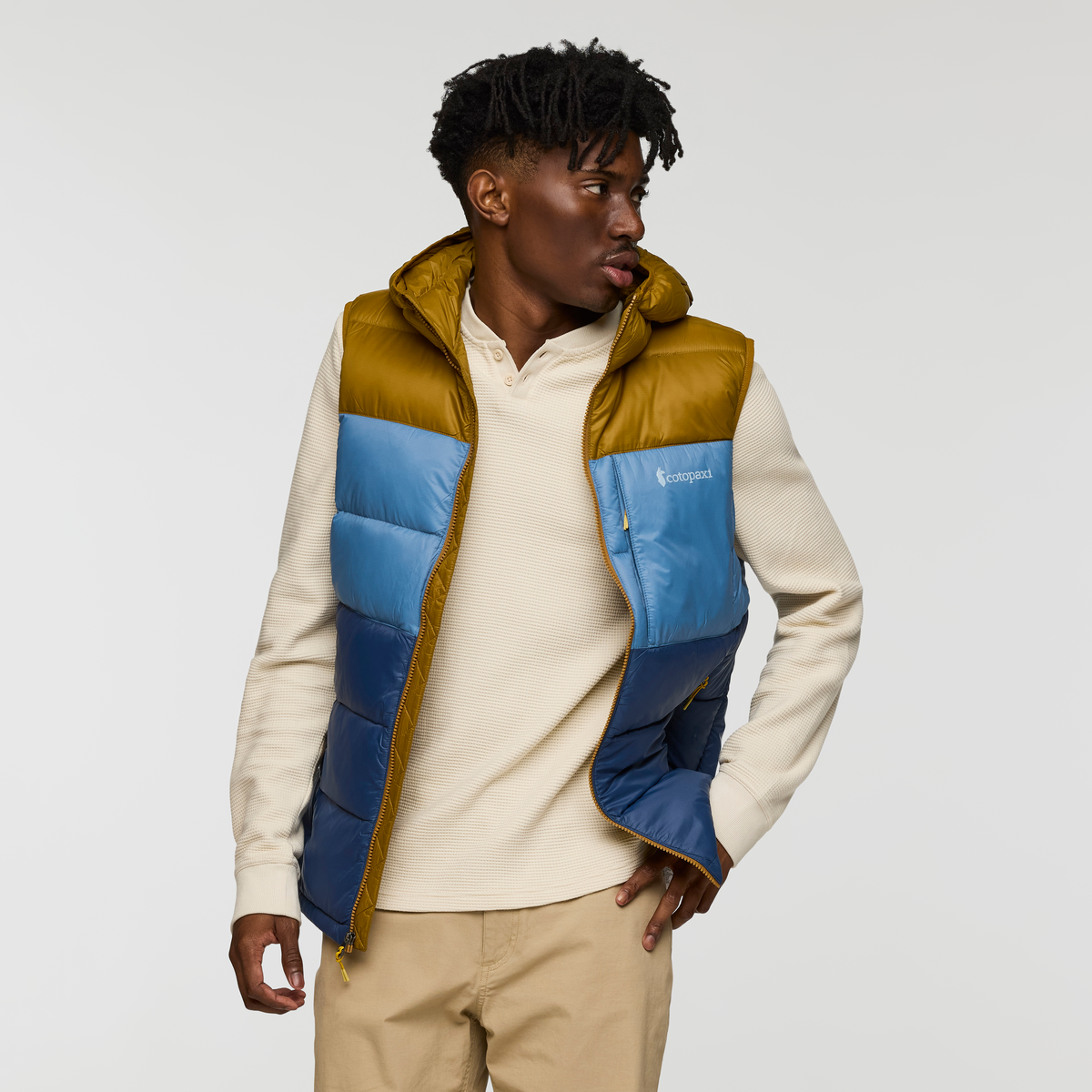 Fuego Max Down Vest - Men's - Bronze/Deep Sea - US 2236