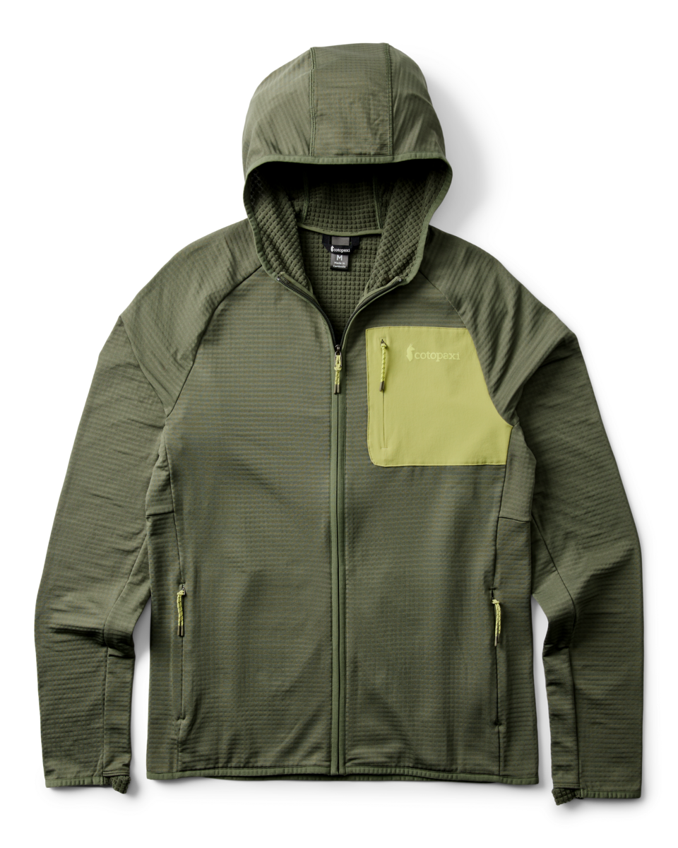 Otero Fleece Full-Zip Hooded Jacket - Men's - Fatigue - US 1397