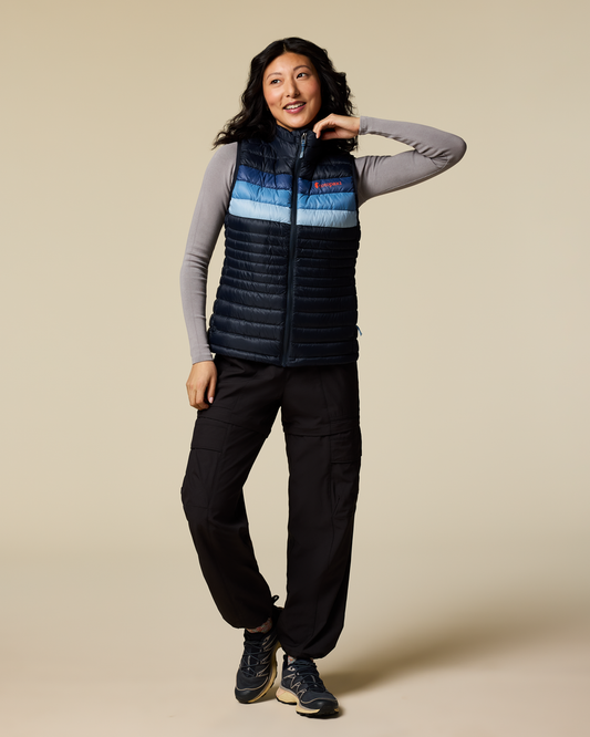Fuego Down Vest - Women's - Carbon Stripes - US 0703