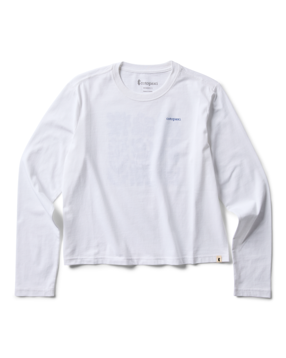 Flower Patch Long-Sleeve T-Shirt - Women's - White - US 6324