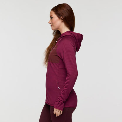 Otero Fleece Full-Zip Hooded Jacket - Women's - Blue Smoke - US 0435