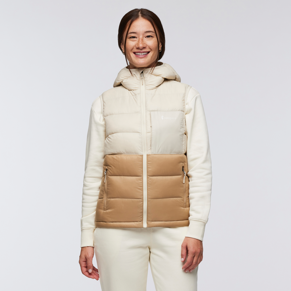 Fuego Max Down Vest - Women's - Cream/Khaki - US 4407