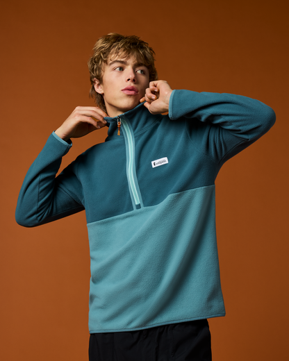 Amado Fleece Pullover - Men's - Ocean/Everglade - US 3998