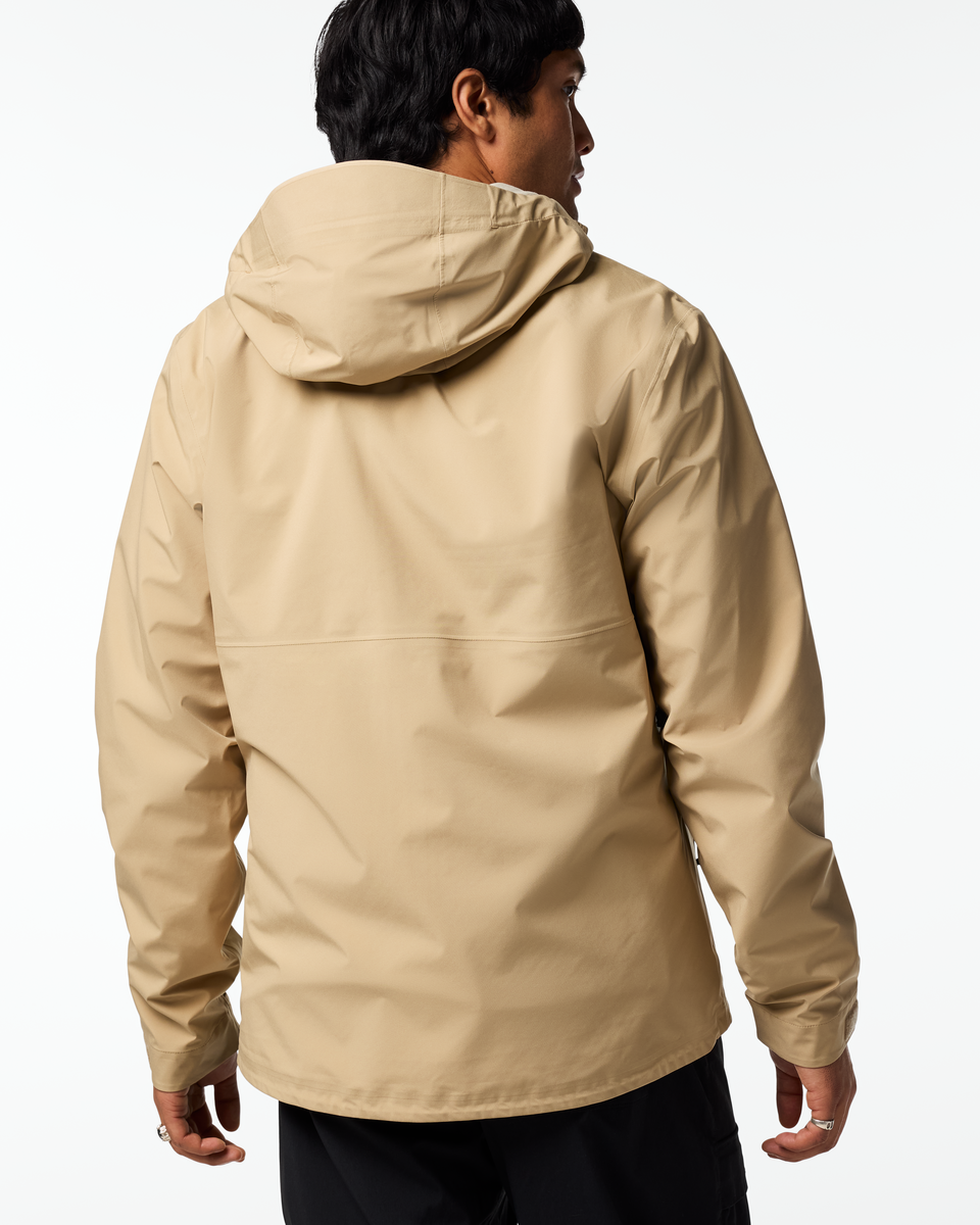 Impermeo 3L Hooded Shell Jacket - Men's - Khaki - US 9812