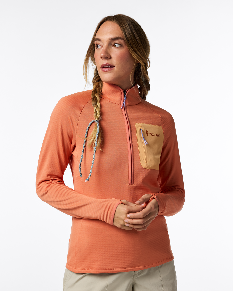 Otero Fleece Half-Zip Pullover - Women's - Grapefruit - US 8606