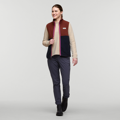 Amado Fleece Vest - Women's - Rusty/Carbon - US 7178