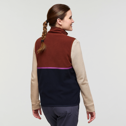 Amado Fleece Vest - Women's - Rusty/Carbon - US 7178