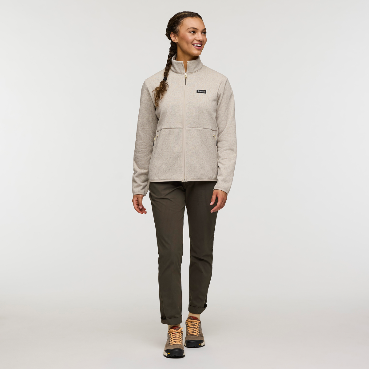 Envo Fleece Full-Zip Jacket - Women's - Heather Cream - US 8139