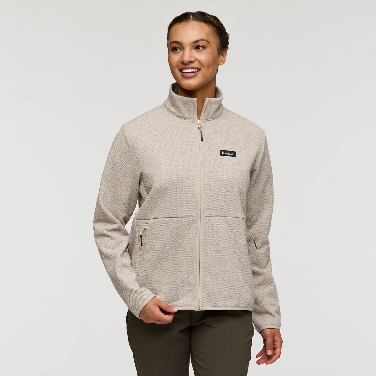 Envo Fleece Full-Zip Jacket - Women's - Heather Cream - US 8139