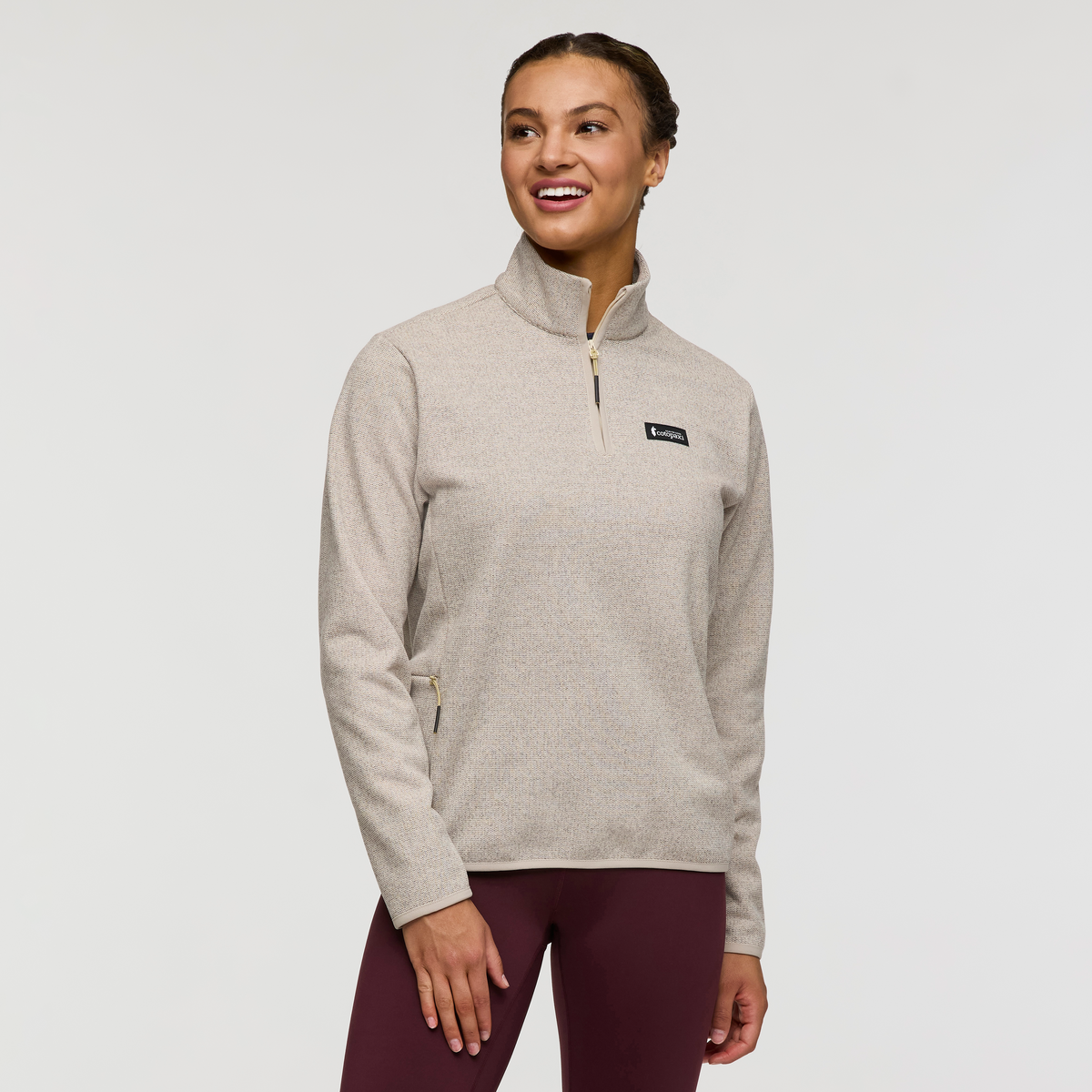 Envo Fleece Quarter-Zip Pullover - Women's - Heather Cream - US 0367