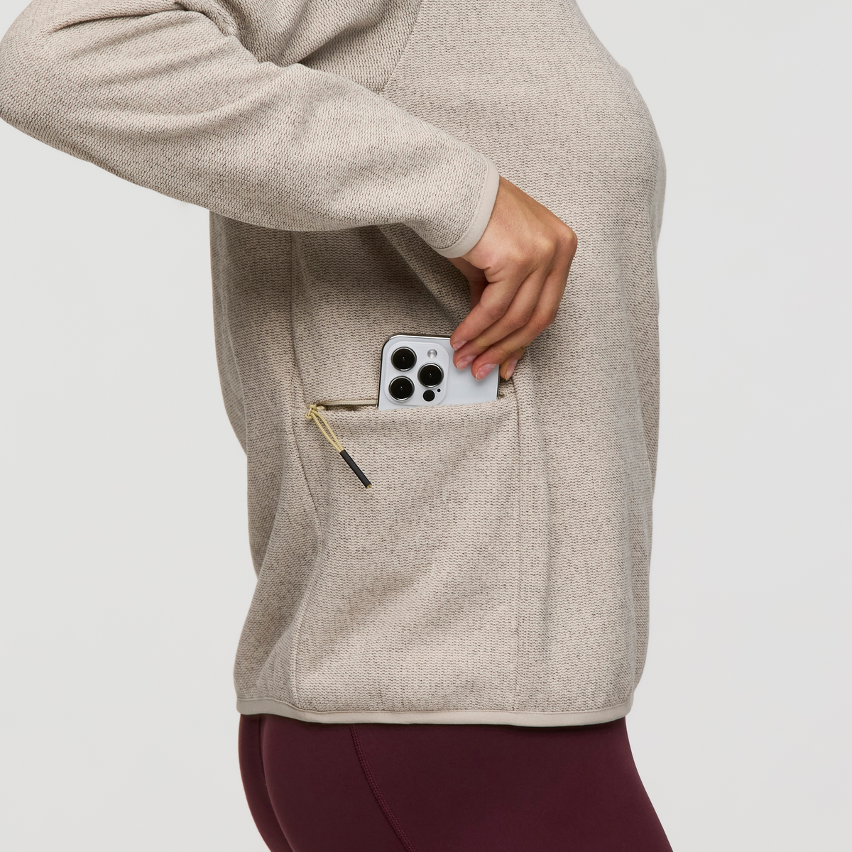 Envo Fleece Quarter-Zip Pullover - Women's - Heather Cream - US 0367