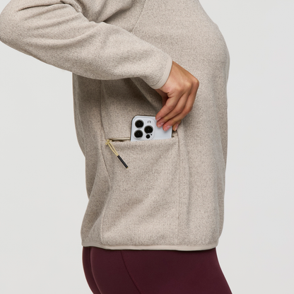 Envo Fleece Quarter-Zip Pullover - Women's - Heather Cream - US 0367