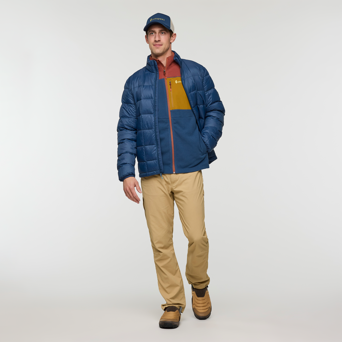 Abrazo Fleece Full-Zip Jacket - Men's - Nutmeg/Deep Sea - US 9701