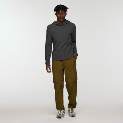 Atajo Long-Sleeve Waffle Hoodie - Men's - Charcoal - US 4743