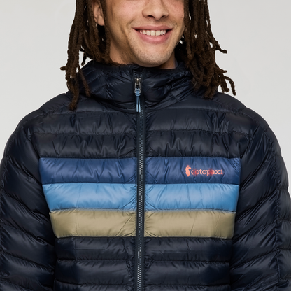 Fuego Down Hooded Jacket - Men's - Carbon Stripes - US 3711