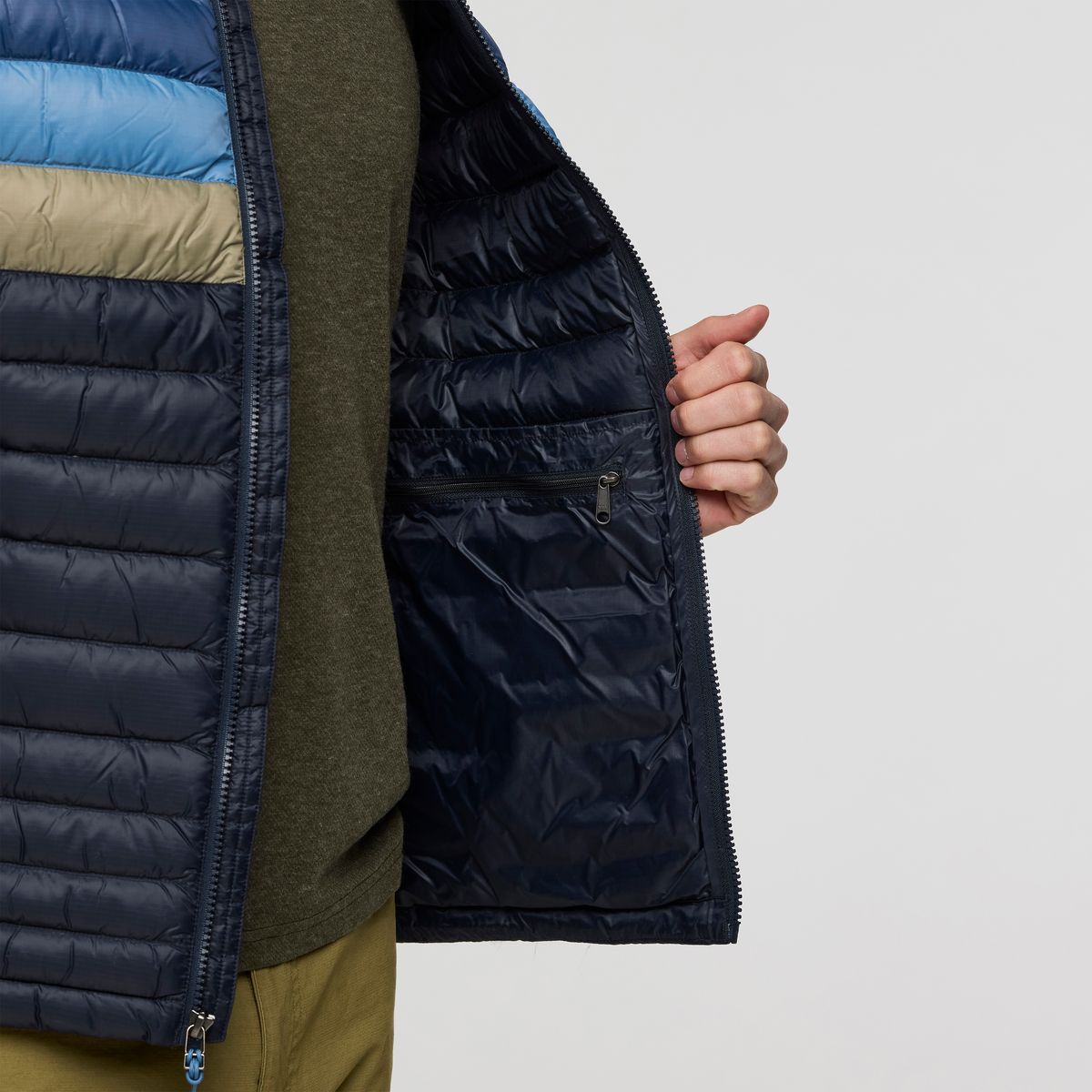 Fuego Down Vest - Men's - Carbon Stripes - US 2505