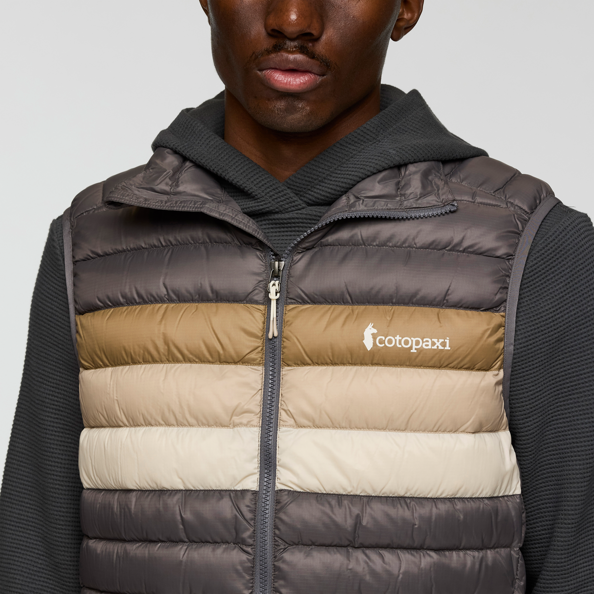Fuego Down Vest - Men's - Cinder Stripes - US 9770
