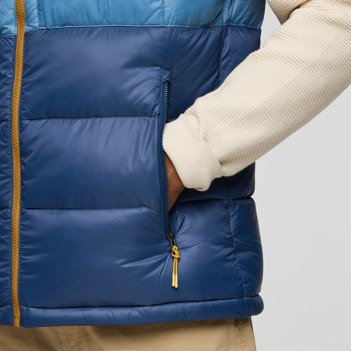 Fuego Max Down Vest - Men's - Bronze/Deep Sea - US 2236