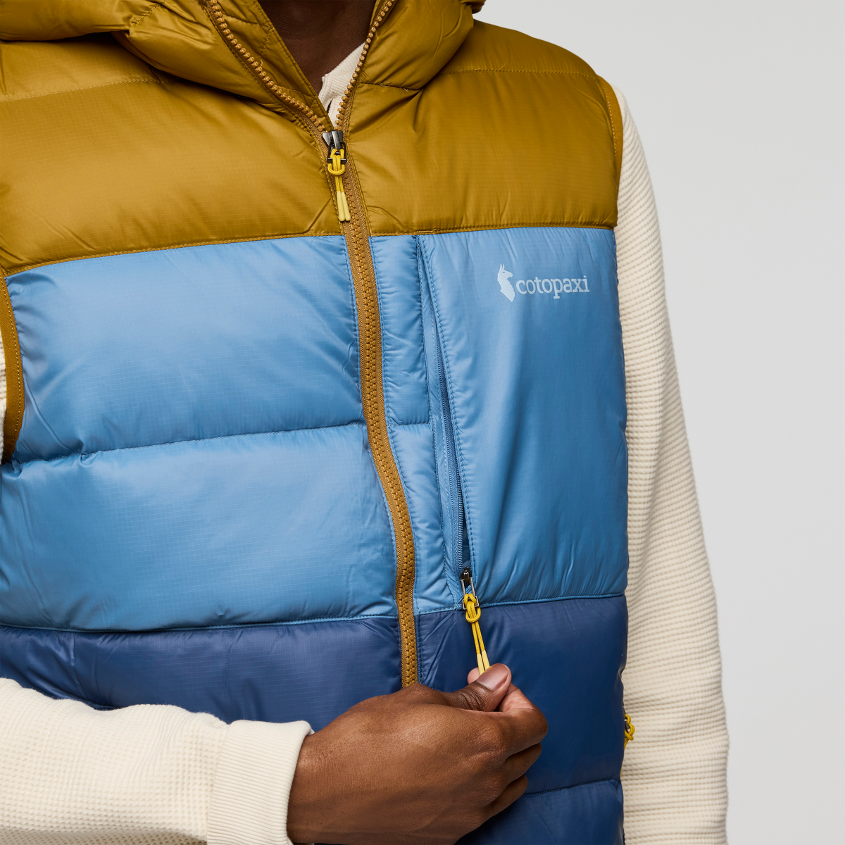 Fuego Max Down Vest - Men's - Bronze/Deep Sea - US 2236