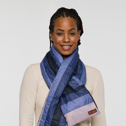Fuego Down Scarf - Carbon Stripes - US 8417