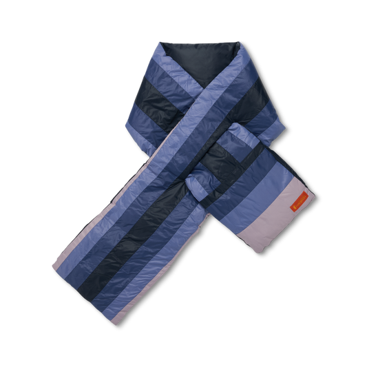 Fuego Down Scarf - Carbon Stripes - US 8417