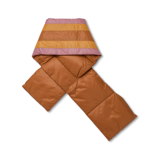 Fuego Down Scarf - Sienna Stripes - US 1491