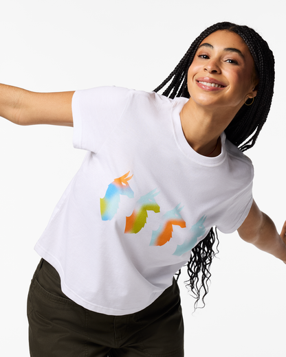 Cuatro Bitmap T-Shirt - Women's - White - US 5800