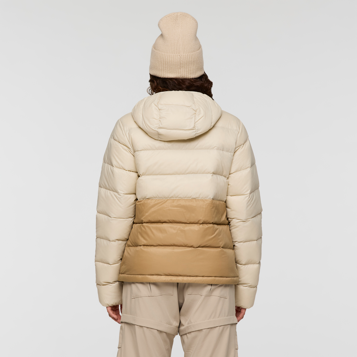 Fuego Max Down Hooded Jacket - Women's - Cream/Khaki - US 9579