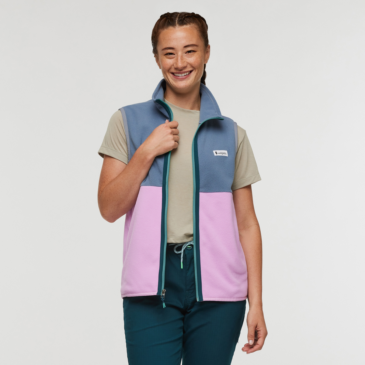 Amado Fleece Vest - Women's - Tempest/Orchid Bloom - US 3253