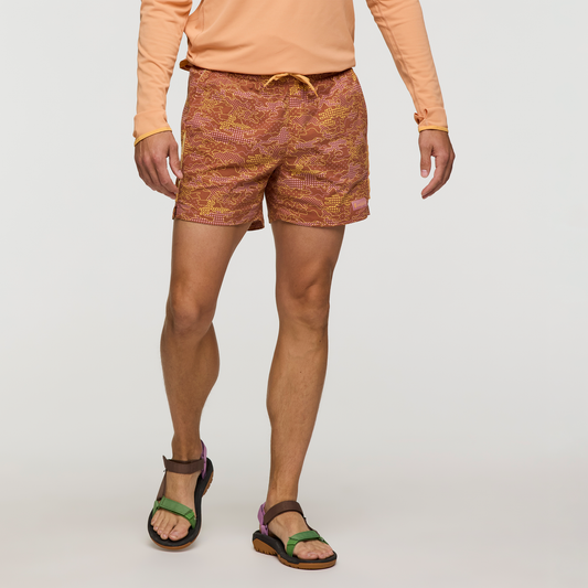 Brinco 5" Short - Print - Men's - Scenic Route Faded Brick - US 1141