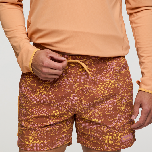 Brinco 5" Short - Print - Men's - Scenic Route Faded Brick - US 1141