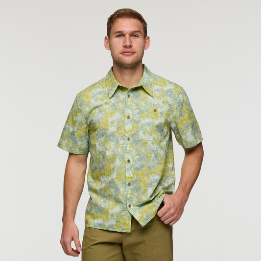 Estival Button Up Shirt - Print - Men's - Galactic Lemongrass - US 5197