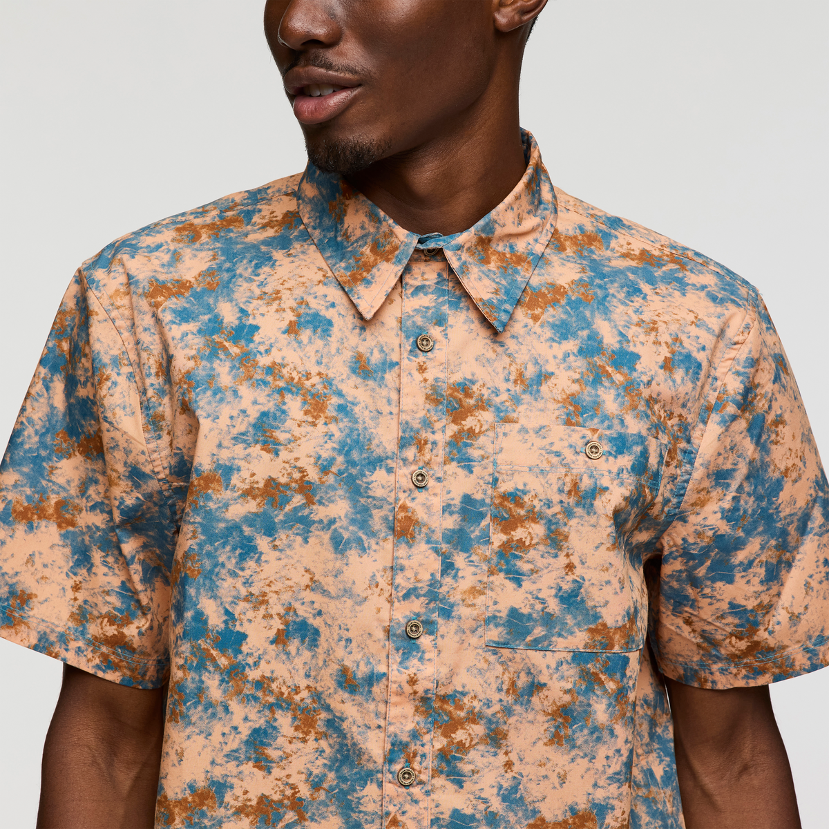 Estival Button Up Shirt - Print - Men's - Galactic Lemongrass - US 5197