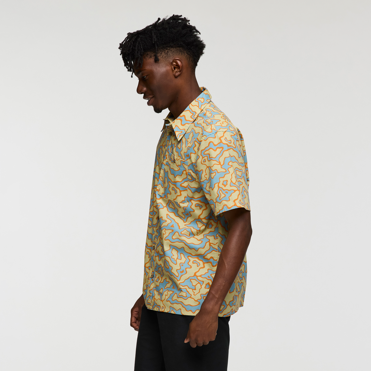 Estival Button Up Shirt - Print - Men's - Island Llama Grain - US 0328