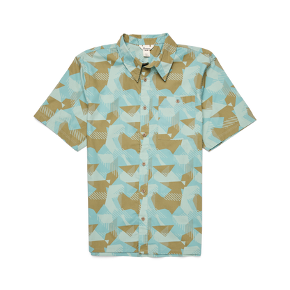 Estival Button Up Shirt - Print - Men's - Reflections Silver Leaf - US 2503