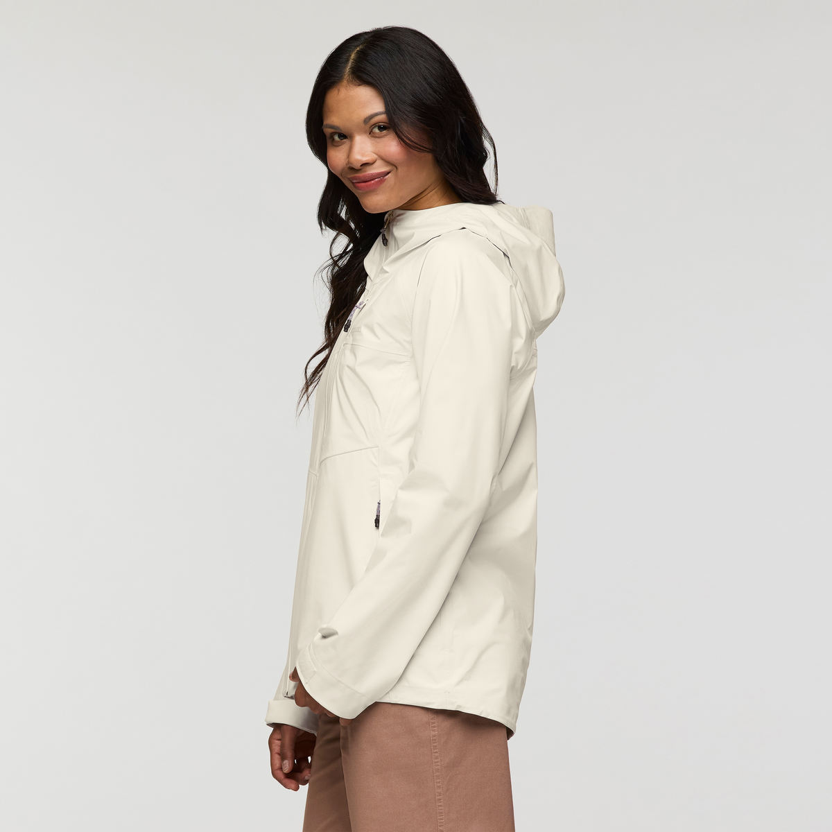 Impermeo 3L Hooded Shell Jacket - Women's - Cotopaxi Bone - US 0431