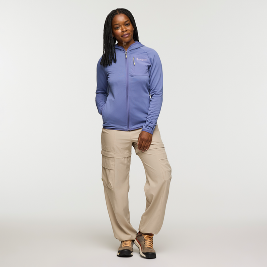 Otero Fleece Full-Zip Hooded Jacket - Women's - Blue Smoke - US 0435