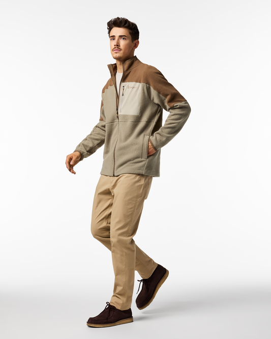 Abrazo Fleece Full-Zip Jacket - Men's - Dune/Stone - US 0497