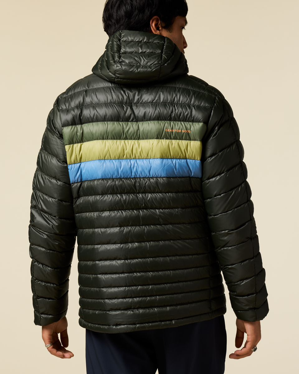 Fuego Down Hooded Jacket - Men's - Woods Stripes - US 1063