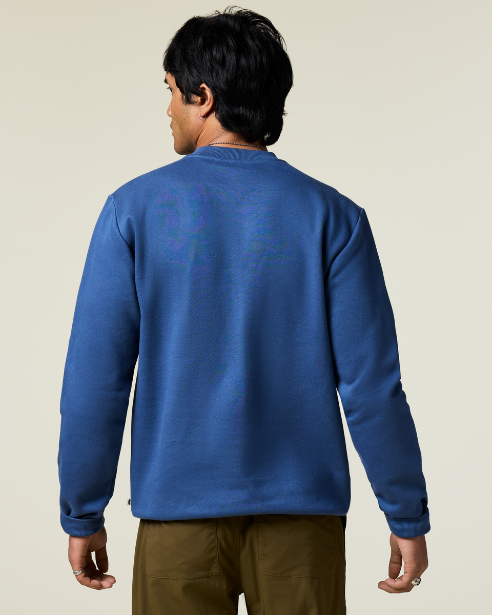 Lava Llama Crew Sweatshirt - Men's - Deep Sea - US 9682