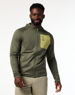 Otero Fleece Full-Zip Hooded Jacket - Men's - Fatigue - US 1397