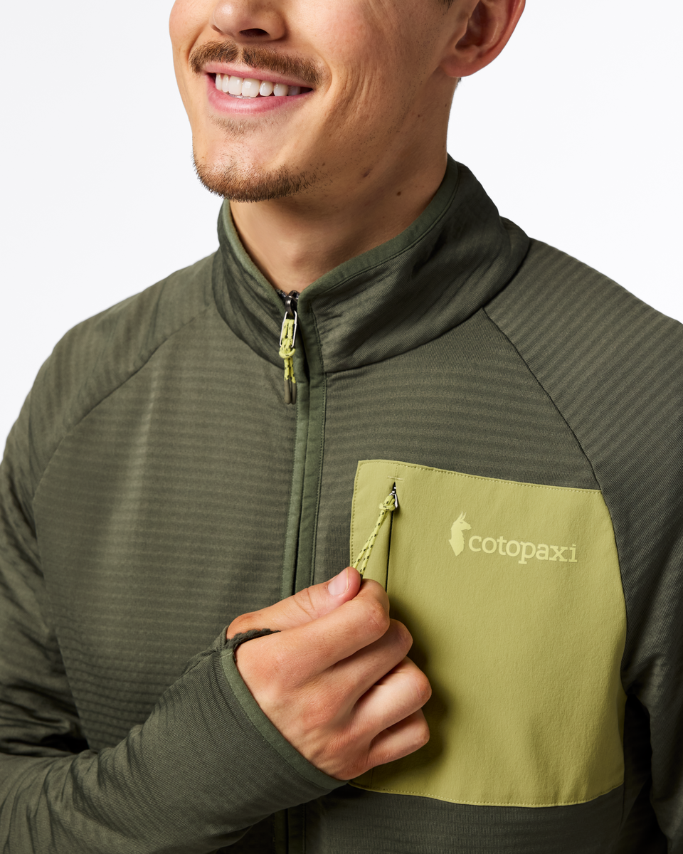 Otero Fleece Half-Zip Pullover - Men's - Fatigue - US 5483