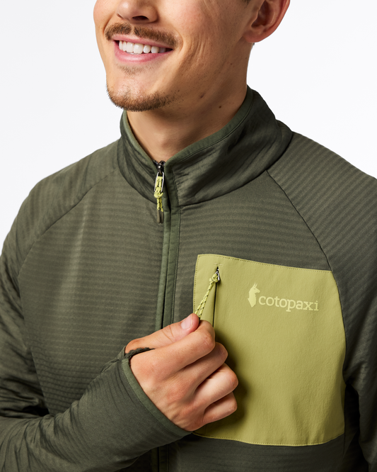Otero Fleece Half-Zip Pullover - Men's - Fatigue - US 5483