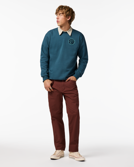 Trail To Sea Crew Sweatshirt - Men's - Ocean - US 9749