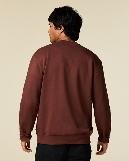Trail To Sea Crew Sweatshirt - Men's - Sepia - US 6864