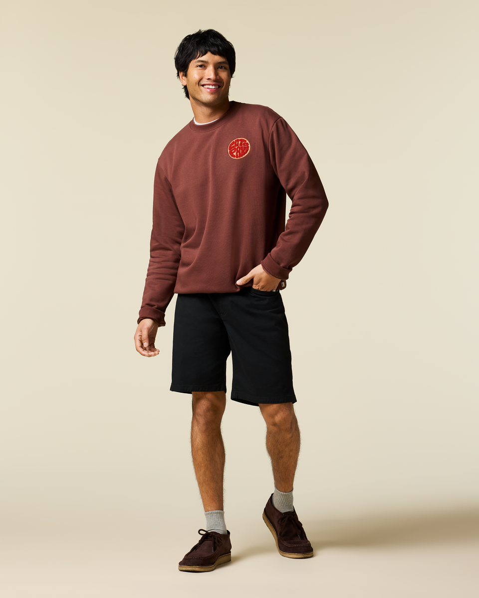 Trail To Sea Crew Sweatshirt - Men's - Sepia - US 6864