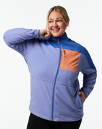 Abrazo Fleece Full-Zip Jacket - Women's - Azure/Aster - US 6790