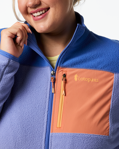 Abrazo Fleece Full-Zip Jacket - Women's - Azure/Aster - US 6790